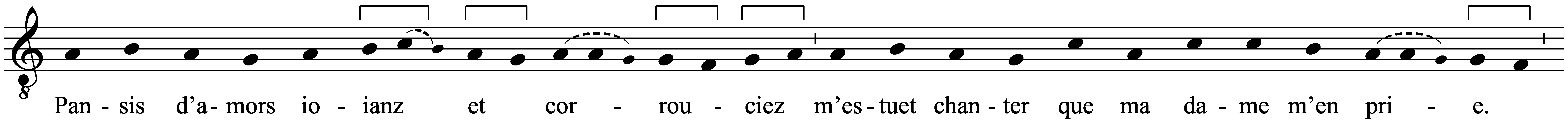 Work musical notation